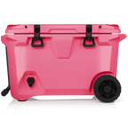 BrüTank 55-Quart Rolling Cooler | Neon Pink