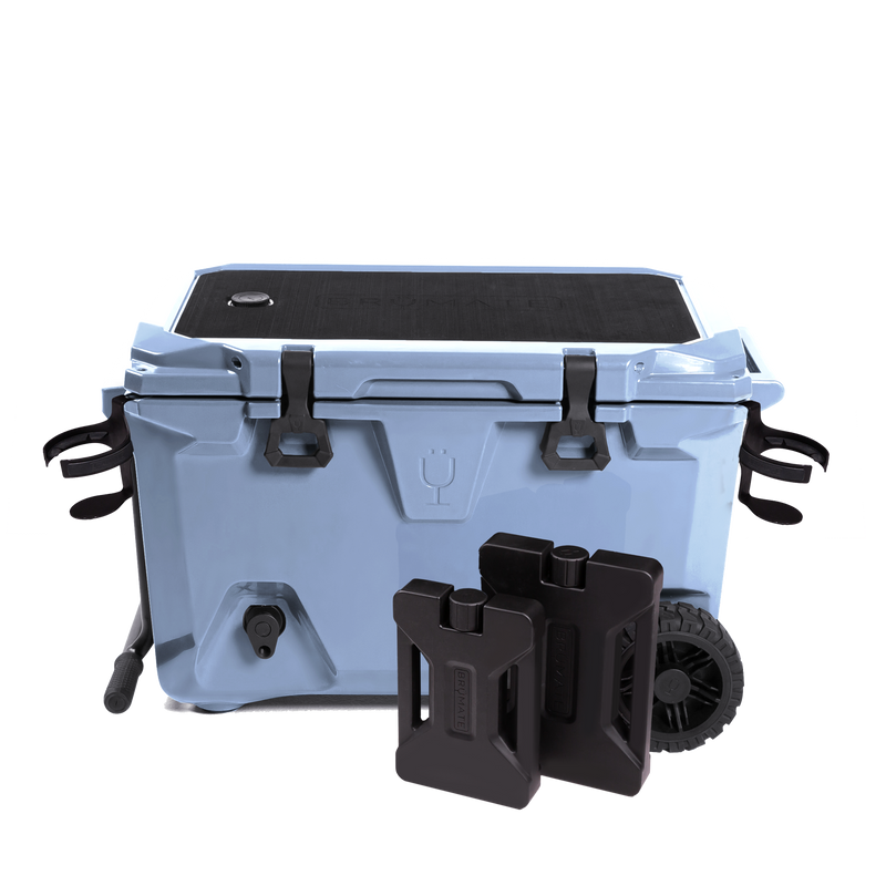 BrüTank 55-Quart Double Drink Holder Cooler Bundle | Denim