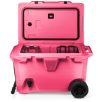 BrüTank 55-Quart Rolling Cooler | Neon Pink