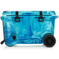 BrüTank 55-Quart Rolling Cooler | Ocean Swirl