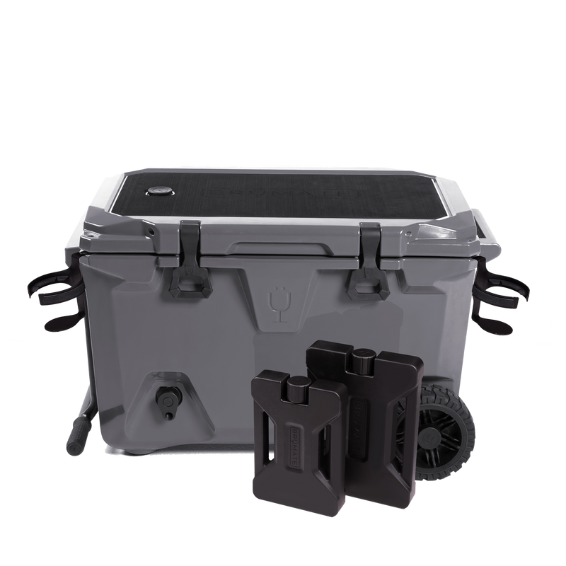 BrüTank 55-Quart Double Drink Holder Cooler Bundle | Charcoal