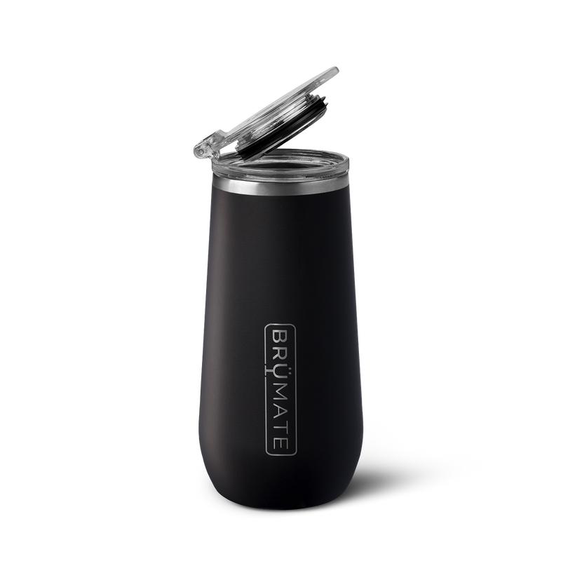 Champagne Flute | Matte Black | 12oz