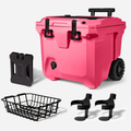 BrüTank 35-Quart Ultimate Day Trip Cooler Bundle | Neon Pink
