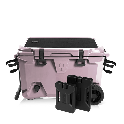 BrüTank 55-Quart Double Drink Holder Cooler Bundle | Lilac Dusk