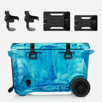 BrüTank 55-Quart Double Drink Holder Cooler Bundle | Ocean Swirl